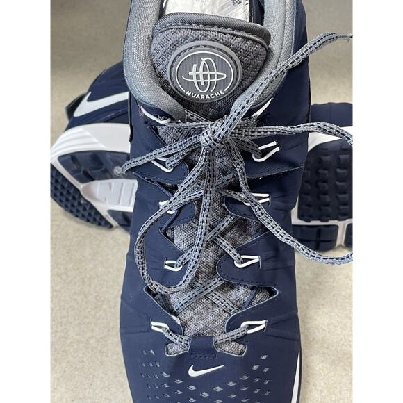 Nike Huarache Lacrosse Shoes Blue/White 684699-010 Mens Size 14.5 Sports Sneaker - Picture 9 of 13